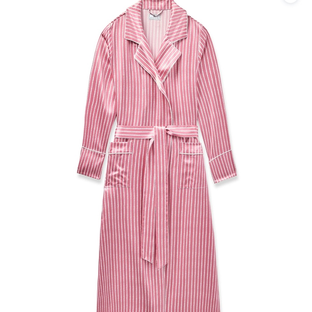 Petite Plume Mulberry Silk Long Robe M